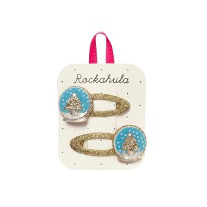Haarspangen „Shimmer Snow Globe“