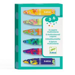Mehrfarbige Wachsmalstifte von DJECO (6er-Packung)